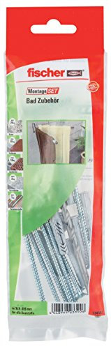 Fischer 534593 MontageSet Bad Zubehör B, Dübel und Schrauben Set