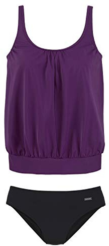 Lascana Damen Oversize-Tankini | Softcups, Mieder, Verstellbare Träger