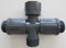 'Raccordo PVC/Distributore Rain Bird croce pezzi 1 Filettatura interna x filettatura esterna 1 Filettatura esterna; 2 uscita. 1