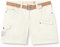 G.I.G.A. DX Damen Shorts Hira, Bermuda mit Gürtel, kurze Hose für Frauen mit praktischen Taschen, weiß, 38