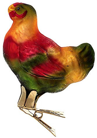 Hamburger WEIHNACHTSKONTOR® - Christbaumschmuck - Vogel Henne bunt