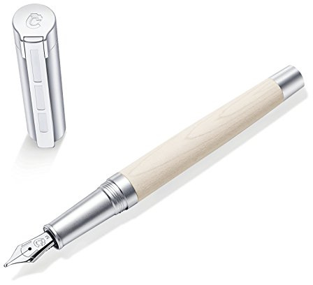 STAEDTLER Initium Lignum Füllhalter, Ahornholz, B, Made in Germany, mit edler Geschenkverpackung, 9PM120B