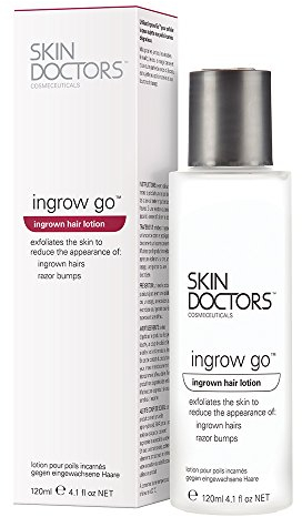 Skin Doctors Ingrow Go Lotion | Ingrown Hair Treatment | Reduces Razor Burns & Bumps I Use on Legs, Bikini Line, Underarm & face | 120ml