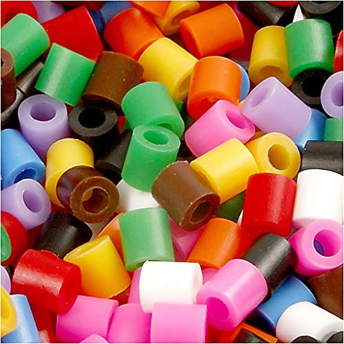 Bügelperlen, Größe 5x5 mm, Standard-Farben, Medium, 20000sort.