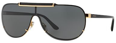 Versace 0Ve2140 100287 1 Occhiali da Sole, Oro (Gold/Gray), 140.0 Uomo