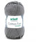 Gründl Cotton Fun Strickgarn/ Häkelgarn (weiches Garn aus 100% Baumwolle , OEKO-TEX zertifiziert, 50 g/115 m, Nadelstärke: 3-4, 1 Knäuel á 50 g), Anthrazit