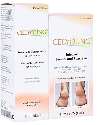 CELYOUNG Intensiv Fersen Fußcr.+Balsam 2x100ml 1 St