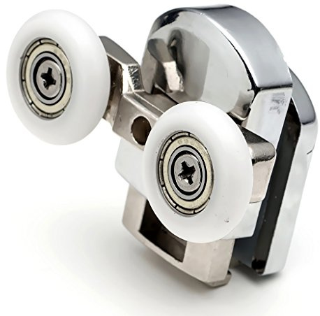 2 x Bottom Double Shower Door Rollers/Runners/Wheels Replacements 23mm Wheel Diameter A6