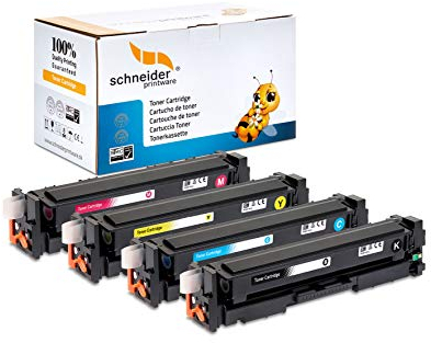 4 Schneider Printware Toner | 40% mehr Leistung | kompatibel für HP 125a für Color Laserjet CM1312nfi MFP CP 1210 1215 1217 1510 1514n 1515n 1518ni