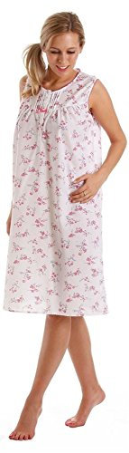 Lady Olga Poly Cotton Sleeveless Summer Nightie 24317 Pink 22-24