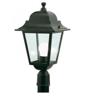 Sovil Linea Quadrata Testa-palo da Esterno in Pressofusione di Alluminio, diametro 60 mm