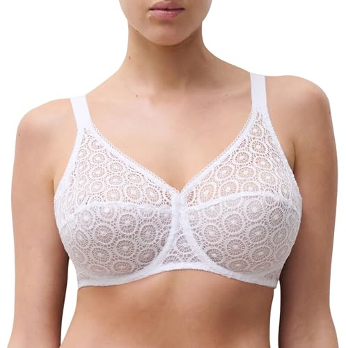 Chantelle Women's, FETE, Covering Underwired Bra, Women's Lingerie, White (Weiß 10), 36B