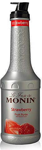 MONIN Le Fruit Fraise- Préparation à base de fruits - Pour Cocktail, Culinaire et Smoothie - 1L