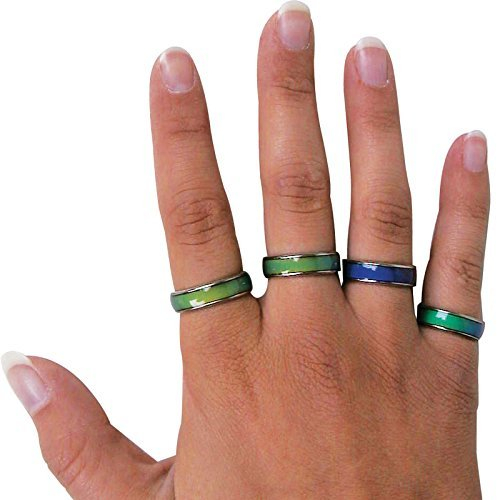 Mood Ring Emotion Jewelry: How Do You Feel Today? Changes Colour (Jewellery)