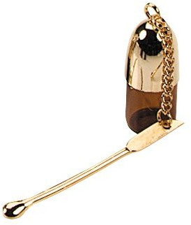 Bottle Dispenser Dosage Spoon 37 mm Brown Acrylic Glass