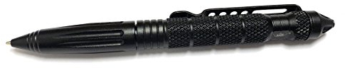 UZI Tactical Pen UZI-TACPEN2-BK Flugzeug Aluminium Selbstverteidigung BestTactical Pen Multi-Tool Überlebens Defender Tool w/Glasbrecher, Real Kugelschreiber Miltary und Polizei EDC -schwarz