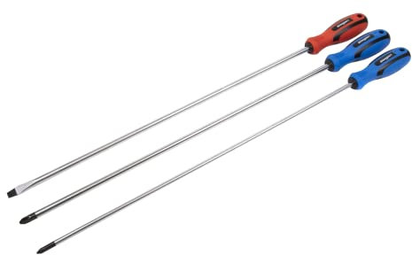 Sealey s0895 destornillador Extra larga, Juego de 3