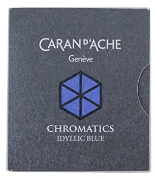 Caran d'Ache CD8021.14 Ink Cartridges - Idyllic Blue (Pack of 6)