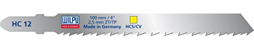 WILPU Stichsägeblatt HC 12 mit Einnockenschaft- / T-Schaft-Aufnahme, 100 Stück