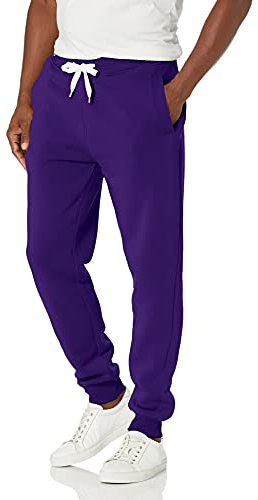 Southpole Pantaloni della tuta da uomo Active Basic Jogger Fleece Pant, Viola, XXL
