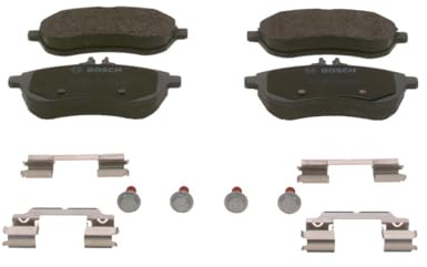 BOSCH 0 986 494 593 Bremsbelagsatz Bremsbeläge Vorne mit Feder mit Zubehör Kompatibel mit MERCEDES-BENZ C-Klasse Limousine W204