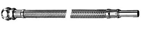 Schell FLEX Flexibler Schlauch clean-fix S 3/8 x 10 mm, Rohrstutzen Ã~ 10 mm 500 mm, chrom, VPE 50