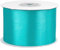 Satinband 50mm x 25m Rolle - FARBAUSWAHL in 3/6/12/18/25/38/50/75/100mm - farbecht & waschbar - Schleifenband für Hochzeit - Geschenkband zum Verpacken Dekorieren Basteln - Helltürkis 340