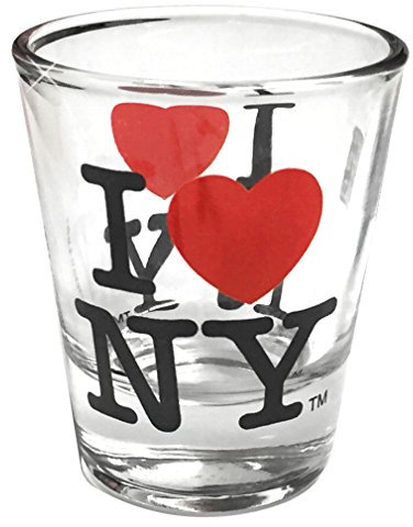 City-Souvenirs I Love New York Shot Glass, Officially Licensed I Heart NY Shot Glasses from NYC in Gift Box