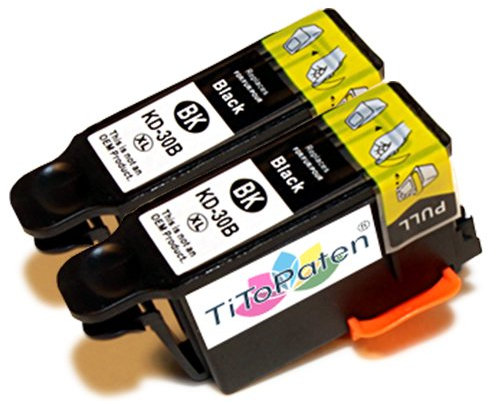TiToPaten* 2X Kodak Nr. 30 passend für Kodak ESP C 310 Kompatible Premium XL Druckerpatronen in Schwarz. Sehr Gute Laufleistung und Preiswert!
