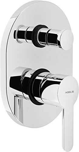 Nobili rubinetterie AB87100CR ABC Miscelatore Monocomando per Doccia ad Incasso con Deviazione, Cromo