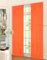 Gardinenbox Flächenvorhang, Schiebegardine Blickdicht matt, Orange, aus Micro Satin (Mikrofaser Gewebe), mit Paneelwagen und Beschwerungsstange -85600-, 85600