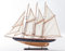 Freier Atlantik Segelschiff Segeljacht Modell Modellschiff Holz Standmodell Maritime Deko (Länge ca. 70 cm)