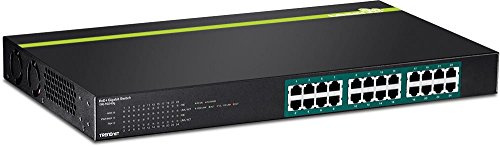 TRENDnet Commutateur Gigabit PoE+ 24 ports, TPE-TG240G, 24 ports Gigabit PoE+, 370 W, capacité de commutation 48 Gbps, kit de montage en rack inclus, commutateur de réseau Ethernet, métal