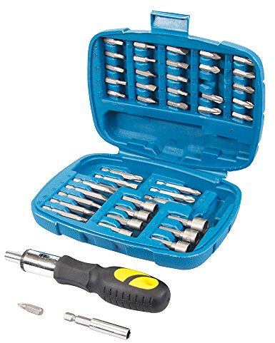Silverline Ratchet Screwdriver Bit & Socket Set 45pce (427611)