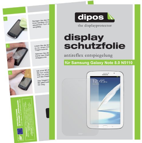 dipos I 2X Pellicola Protettiva antiriflesso Compatibile con Samsung Galaxy Note 8.0 N5110 Pellicola di Protezione