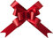 SHATCHI Large 30mm/3cm Ribbon Pull Bows for Party Wall, Gift Wraps, Christmas Trees, Wedding, Birthday Hampers Decoration Florist, Red, 20pcs