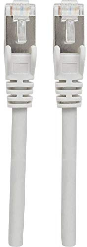 Intellinet Network Patch Cable, Cat6A, 5m, Grey, Copper, S/FTP, LSOH / LSZH, PVC, RJ45, Gold Plated Contacts, Snagless, Booted, Polybag