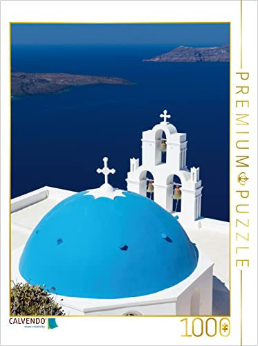CALVENDO Puzzle Santorini - Schönheit der Südlichen Ägäis | 1000 Teile Lege-Größe 48 x 64 cm Foto-Puzzle für glückliche Stunden