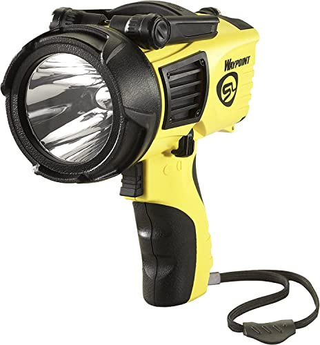 Streamlight 44900 Waypoint 550-Lumen LED Poignée du Projecteur avec Cordon d'alimentation 12V DC et Support en Polymère, Jaune