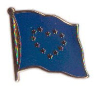 Flaggen-Pin/Anstecker Herzflagge Europäische Union EU