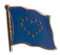 Flaggen-Pin/Anstecker Herzflagge Europäische Union EU