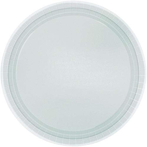 amscan Lot de 8 assiettes en carton argenté 22,8 cm 10022583