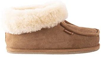 Shepherd of Sweden - Lena Lammfell-Hausschuhe - Damen - 100% Echtes Lammfell - Bequem - Weich und warm - Flauschig - Chestnut - Größe 37