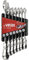 jeu de 7 clés à cliquet - tête flexible à 180 degrés - d8-9-10-11-12-13-17mm - virax 310325