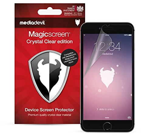 MediaDevil Protector de Pantalla para iPhone 6 Plus y iPhone 6s Plus - Edición Crystal Clear - (2 Protectores)