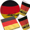 40-TLG. Party-Set * Deutschland * mit Pappteller + Servietten + Pappbecher + Deko für Kindergeburtstag | Teller Becher EM WM Länderparty Geburtstag Mottoparty BRD Berlin