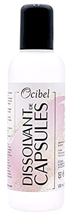OCIBEL - Dissolvant Acétone pour Capsules/Acrylique/Vernis Semi Permanent - 100 ml pour Manucure, Faux Ongles et Nail Art
