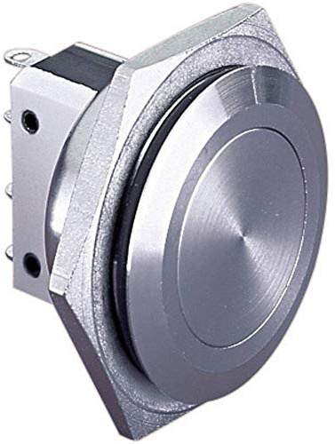 Bulgin MP0038 Vandalismus-Druckschalter 250 V/AC 5 A 1 x Aus/(On) Erinnerung (Ø x L) 27,8 mm x 25,2 mm IP66 (wasserdicht