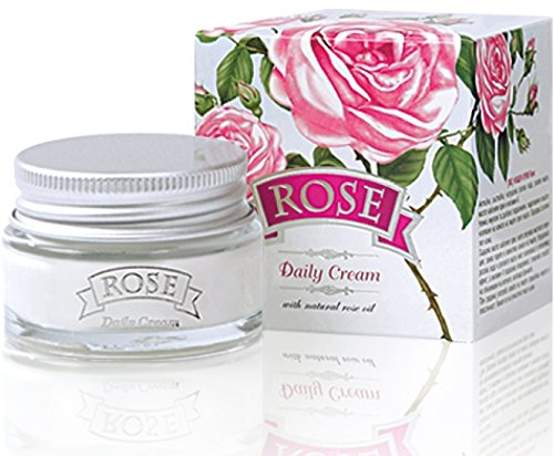 Bulgarian ROSE Tägliche Creme mit Rosenöl und Rosenwasser 50 ml