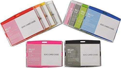 Schmalz Werbeservice Porte-Cartes Support de la Carte D'Identité de Plastique Dur Carte D'Usine Schülerausweis Neuf - Gris Clair